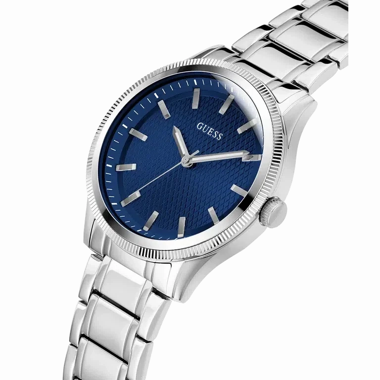 Guess Mens Silver Analog Watch GW0626G1