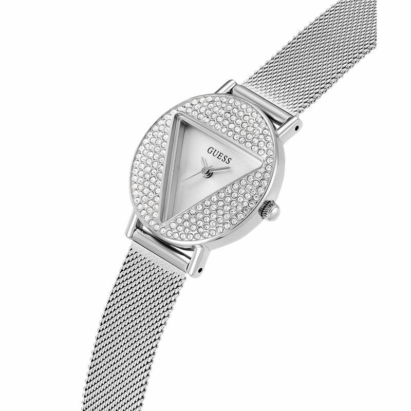 Guess Mini Iconic Silver Dial Analog Watch