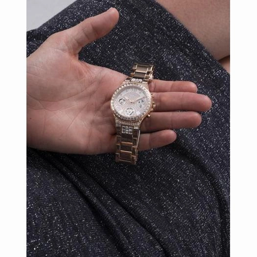 Guess Moonlight Rose Gold Tone Multi-Function Ladies Watch GW0320L3