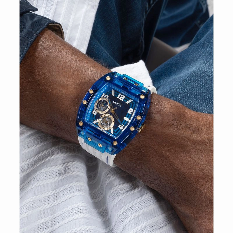 Guess Phoenix Blue Dial Multifunction Watch