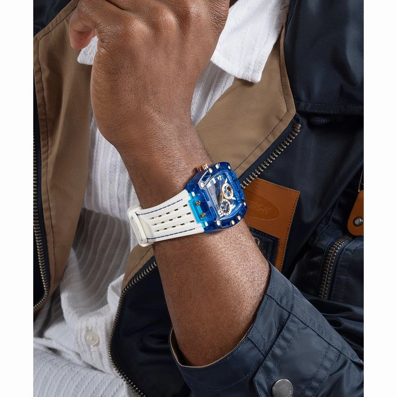 Guess Phoenix Blue Dial Multifunction Watch