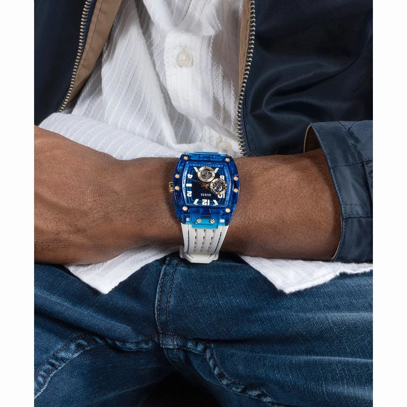 Guess Phoenix Blue Dial Multifunction Watch