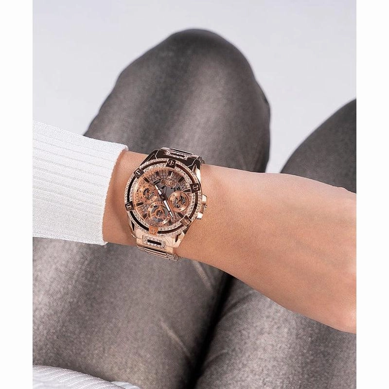 Guess Queen Rose Gold Tone Analog Ladies Watch GW0464L3