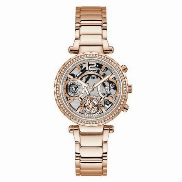 Guess Solstice Rose Gold Tone Multi-Function Ladies Watch GW0403L3