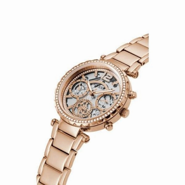 Guess Solstice Rose Gold Tone Multi-Function Ladies Watch GW0403L3