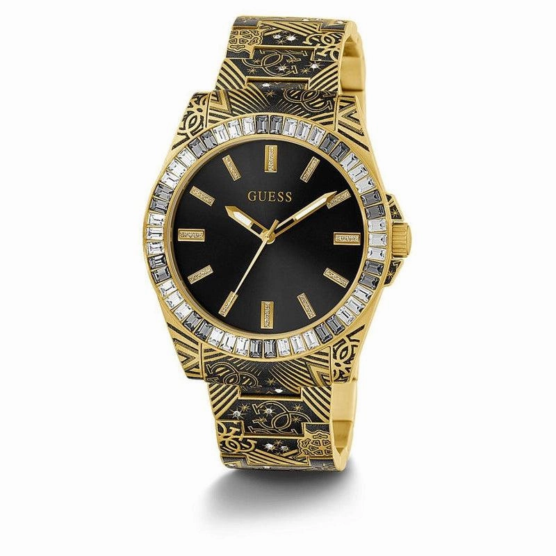 Guess Throne Gold Tone Analog Gents Watch GW0496G2