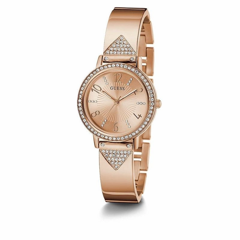 Guess Tri Luxe Ladies Rose Gold Tone Ladies Watch GW0474L3