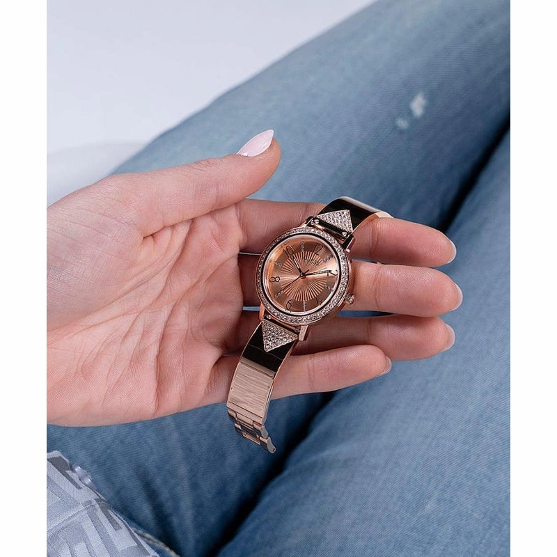 Guess Tri Luxe Ladies Rose Gold Tone Ladies Watch GW0474L3