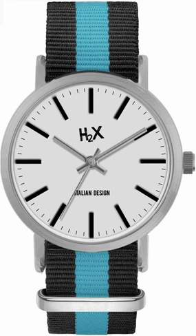 H2X Tidy 39mm Nero-Azzuro Unisex cod. P-FA415XI2