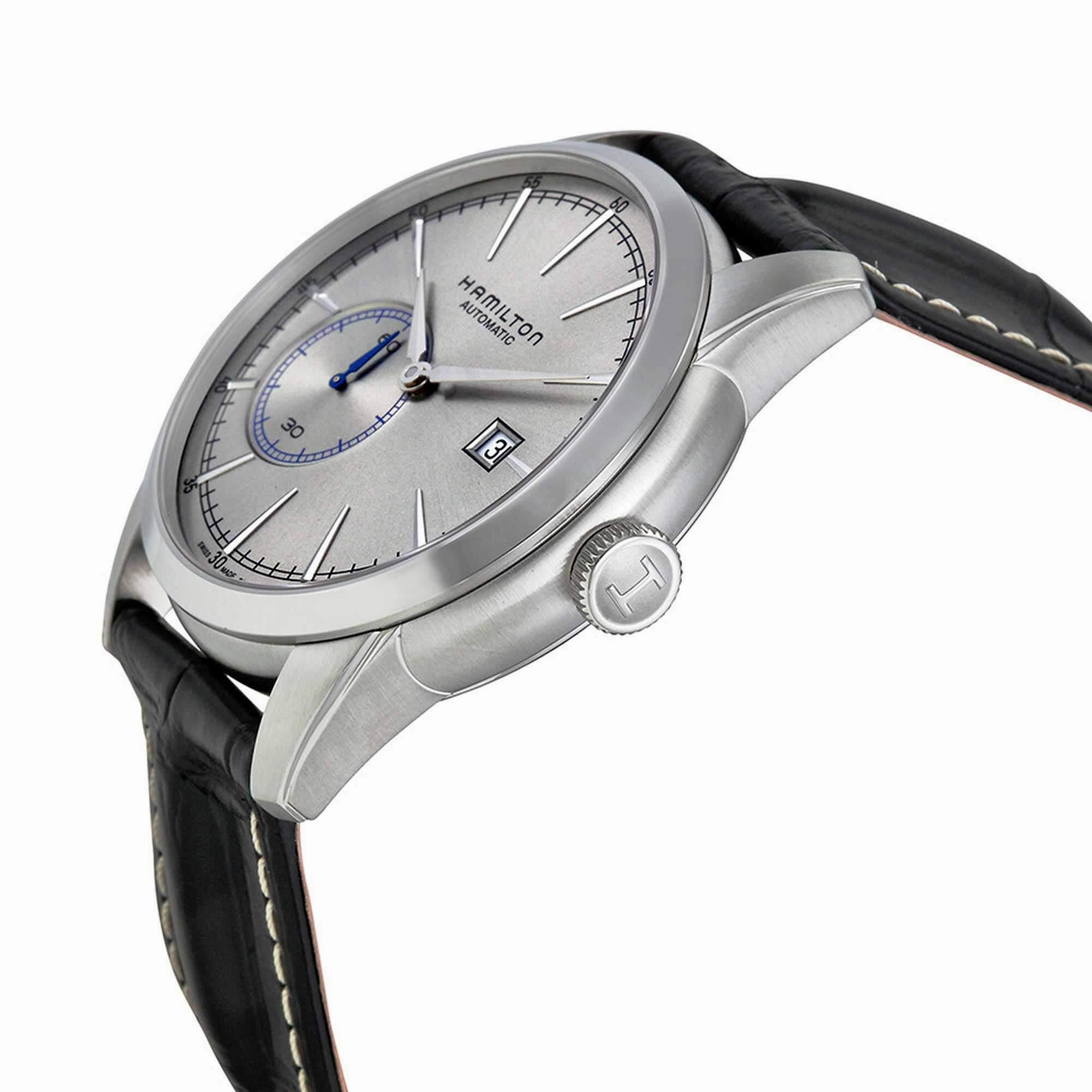 Hamilton Men's Watch - American Classic Railroad Silver Tone Dial Strap | H40515781