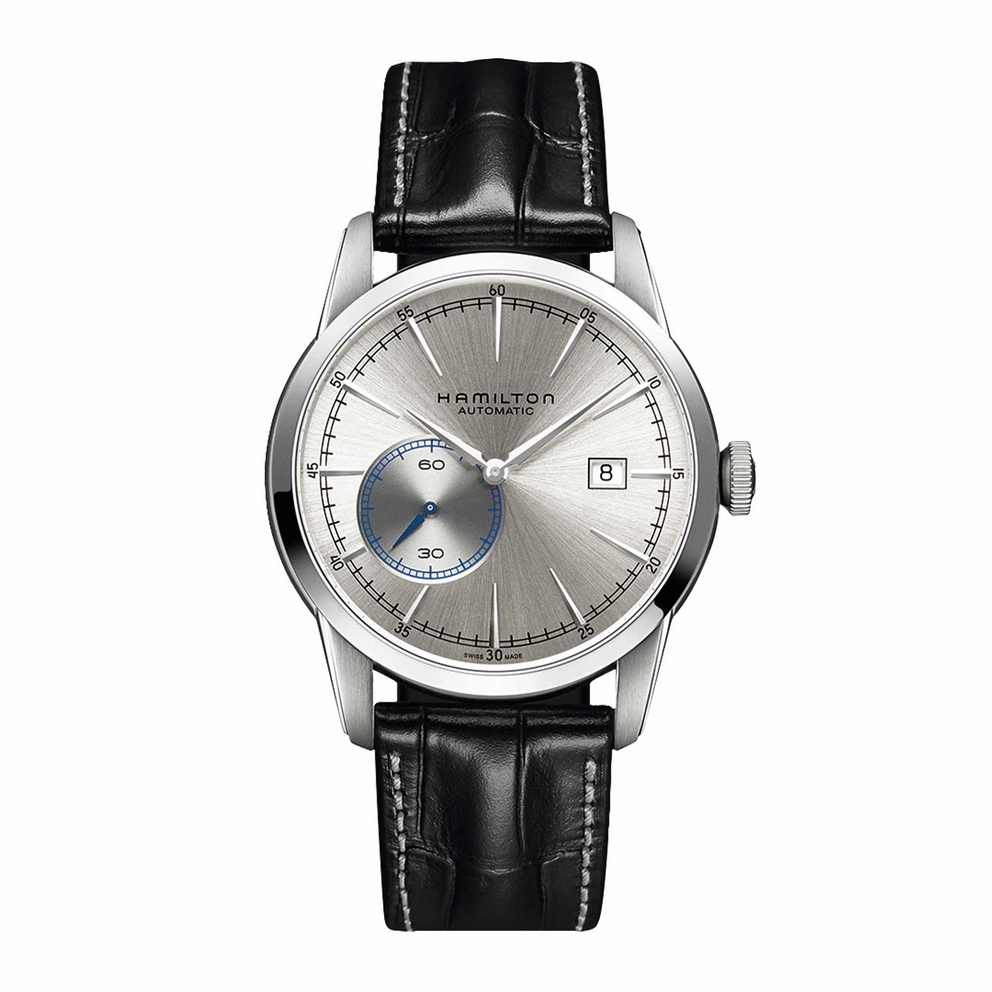 Hamilton Men's Watch - American Classic Railroad Silver Tone Dial Strap | H40515781