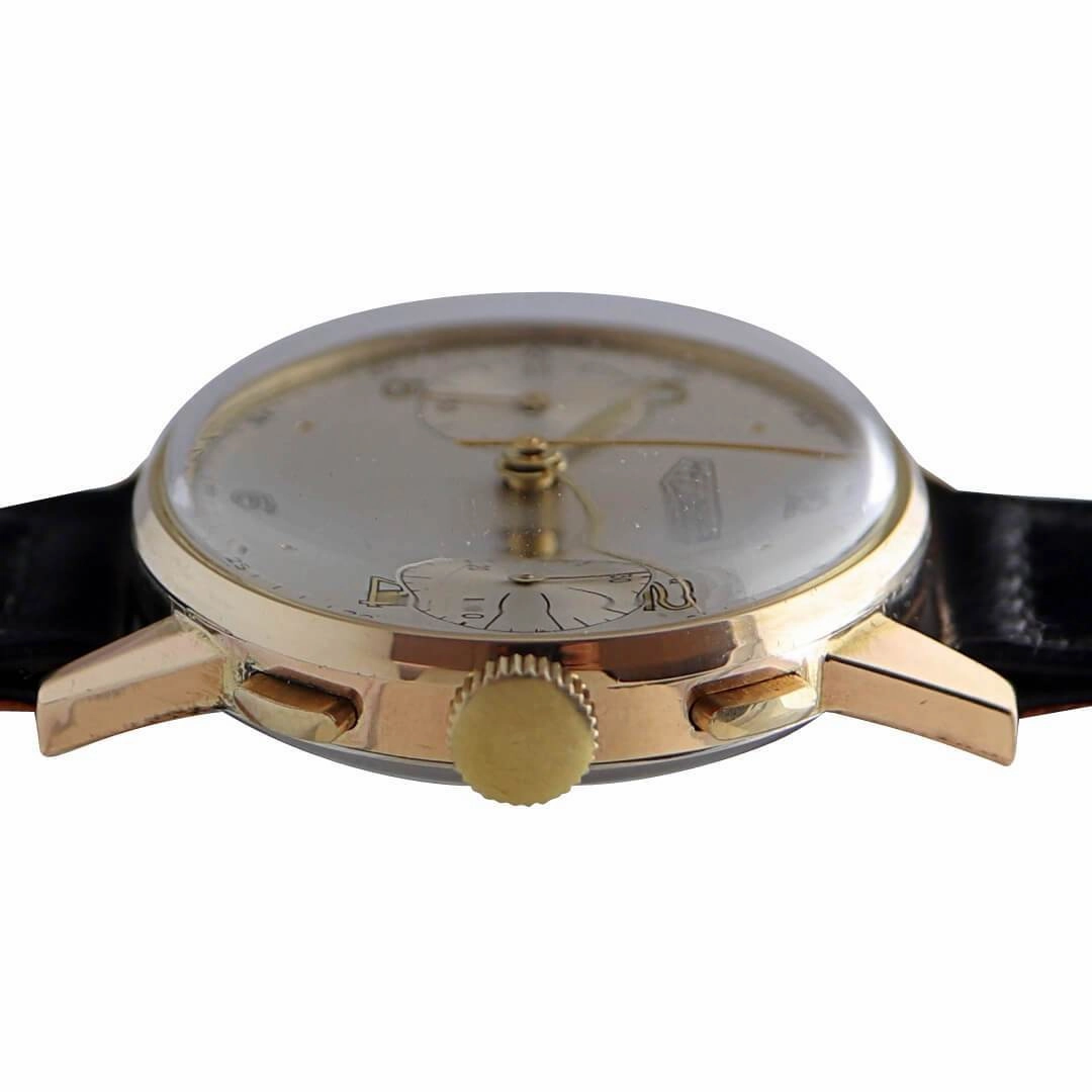Heuer Ref. 349, Circa 1940s, Mens Gold Plated Vintage Watch