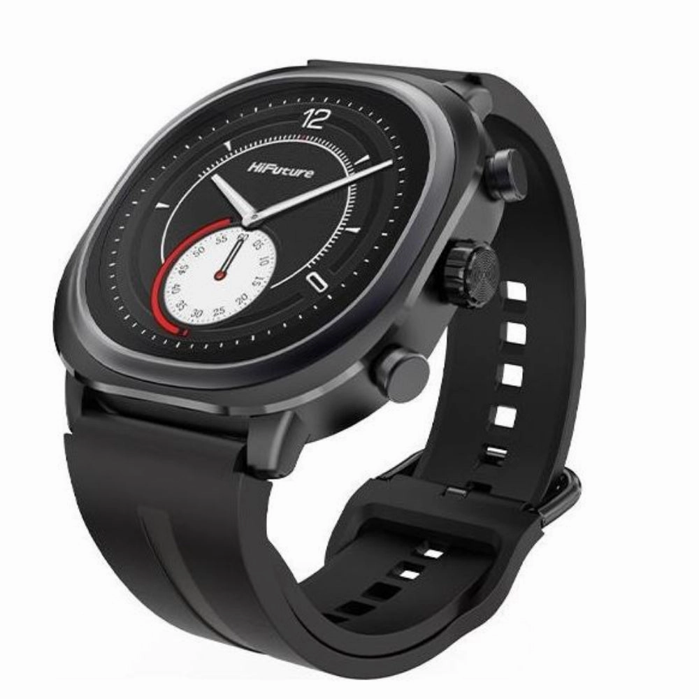 Hifuture Consign FutureFit AIX Lite Black Silicone Strap Smartwatch HSSW8BK