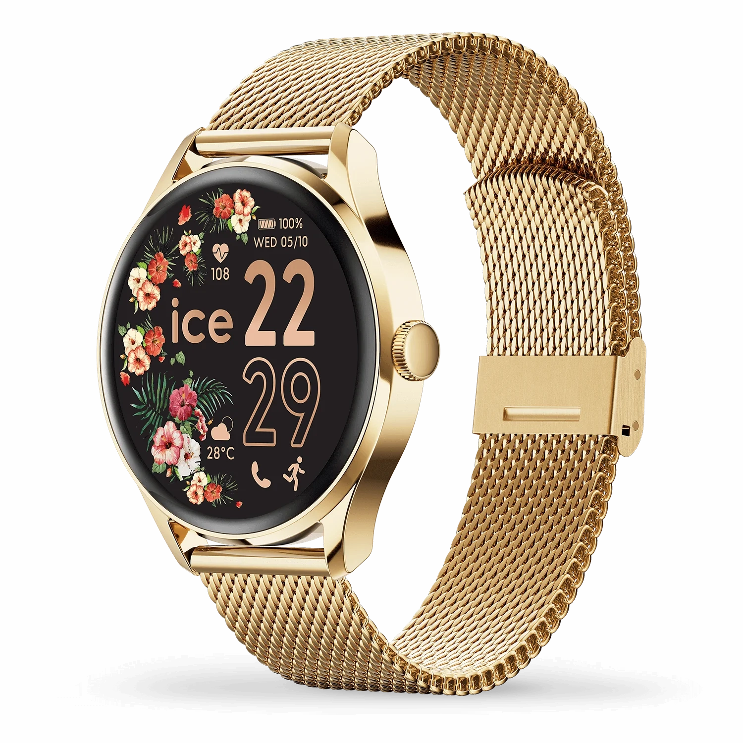 Ice - Smart Watch 2.0 Amoled Screen Gold Milanese