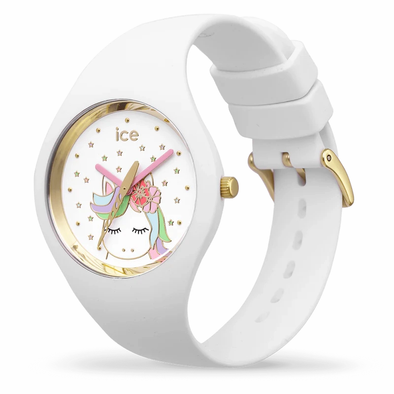 Ice Watch - Fantasia Collection Unicorn Gold Case & White Strap