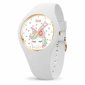 Ice Watch - Fantasia Collection Unicorn Gold Case & White Strap