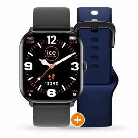 Ice Watch - Smart 1.0 Black, Comes With Black & Navy Straps
