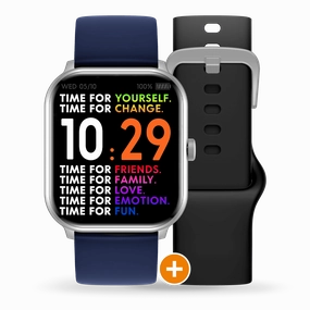 Ice Watch - Smart 1.0 Silver Watch & Comes With Black & Navy Band