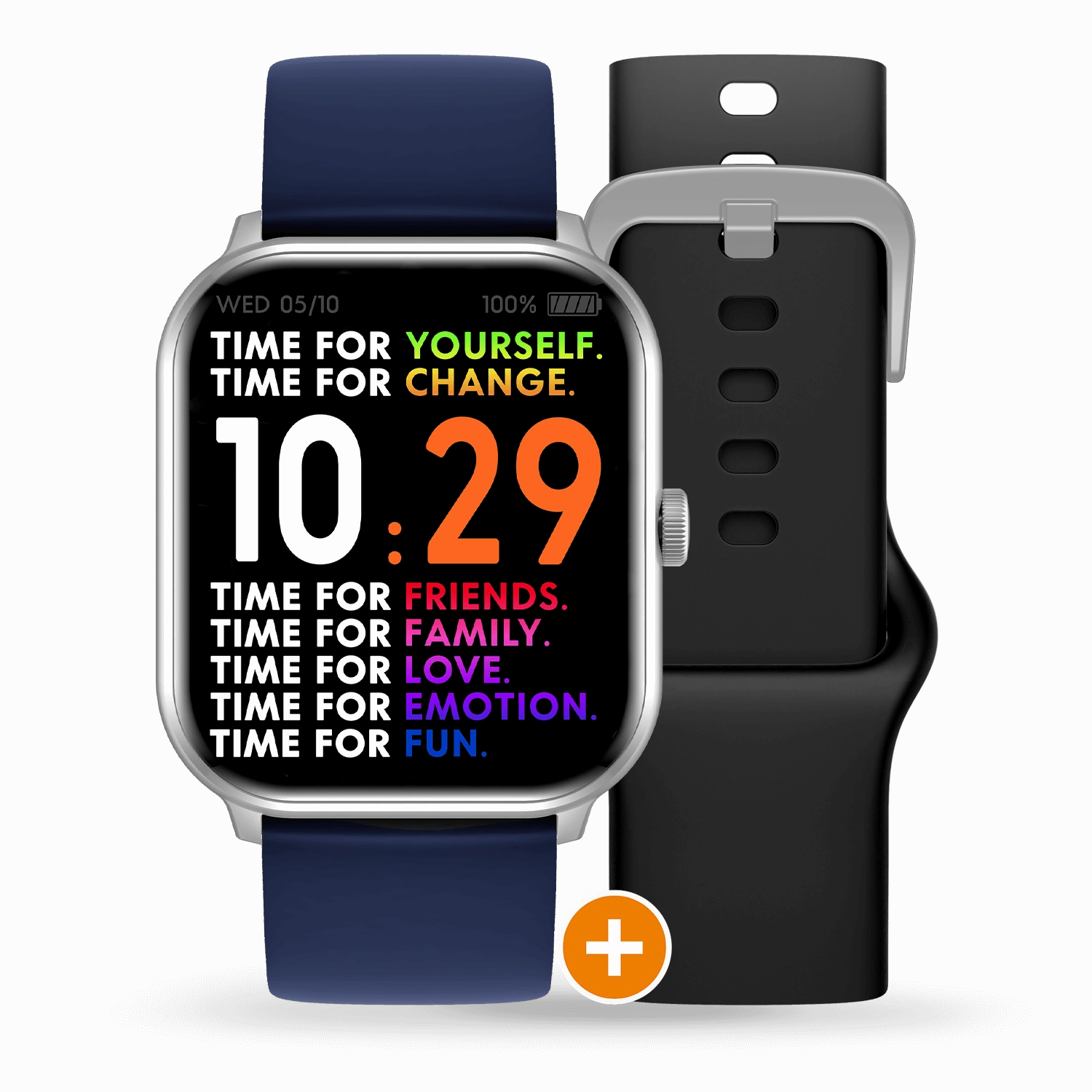 Ice Watch - Smart 1.0 Silver Watch & Comes With Black & Navy Band