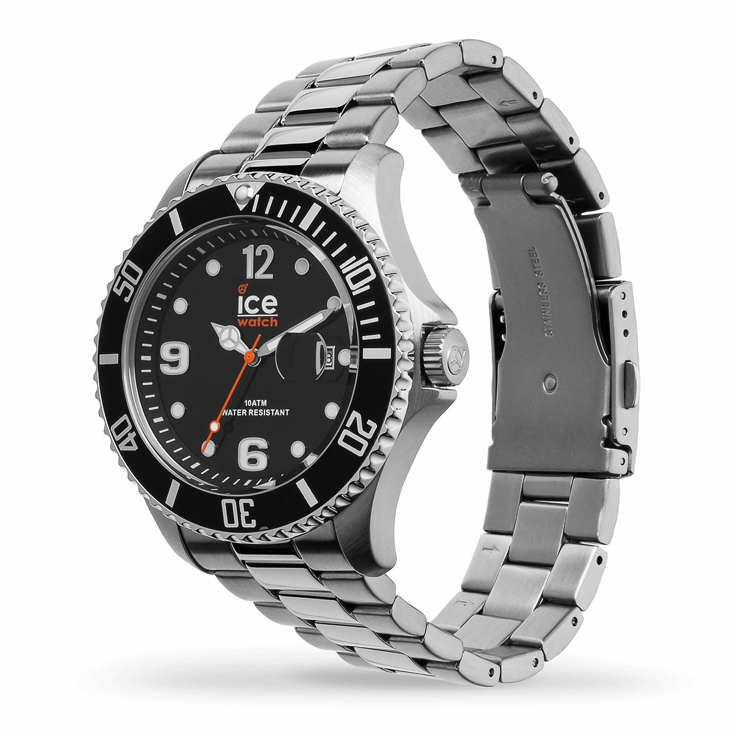 Ice Watch - Steel Black Silver Large