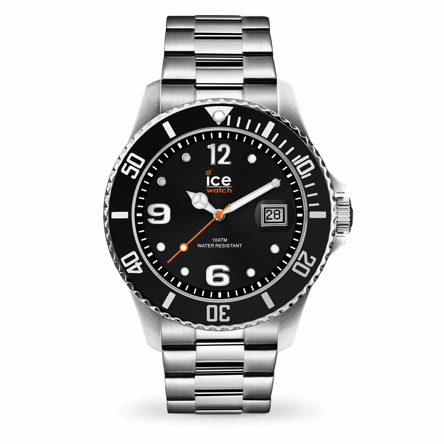 Ice Watch - Steel Black Silver Large