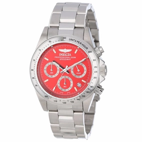 Invicta 14380 Men's Red Dial Stainless Steel Speedway Chronograph