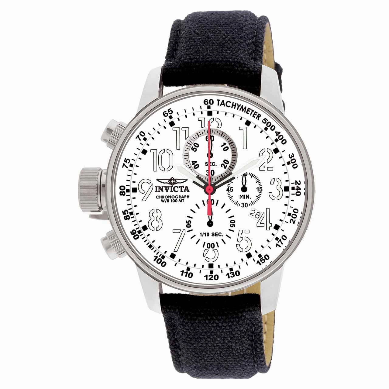 Invicta 1514 Men's White 1/10 Second Lefty Chronograph