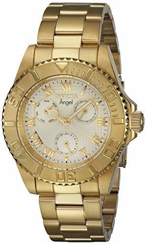 Invicta 17524 Women's Angel Gold Tone Dial Yellow Gold Steel Bracelet Watch