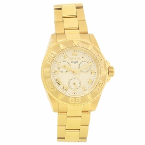 Invicta 17524 Women's Angel Gold Tone Dial Yellow Gold Steel Bracelet Watch