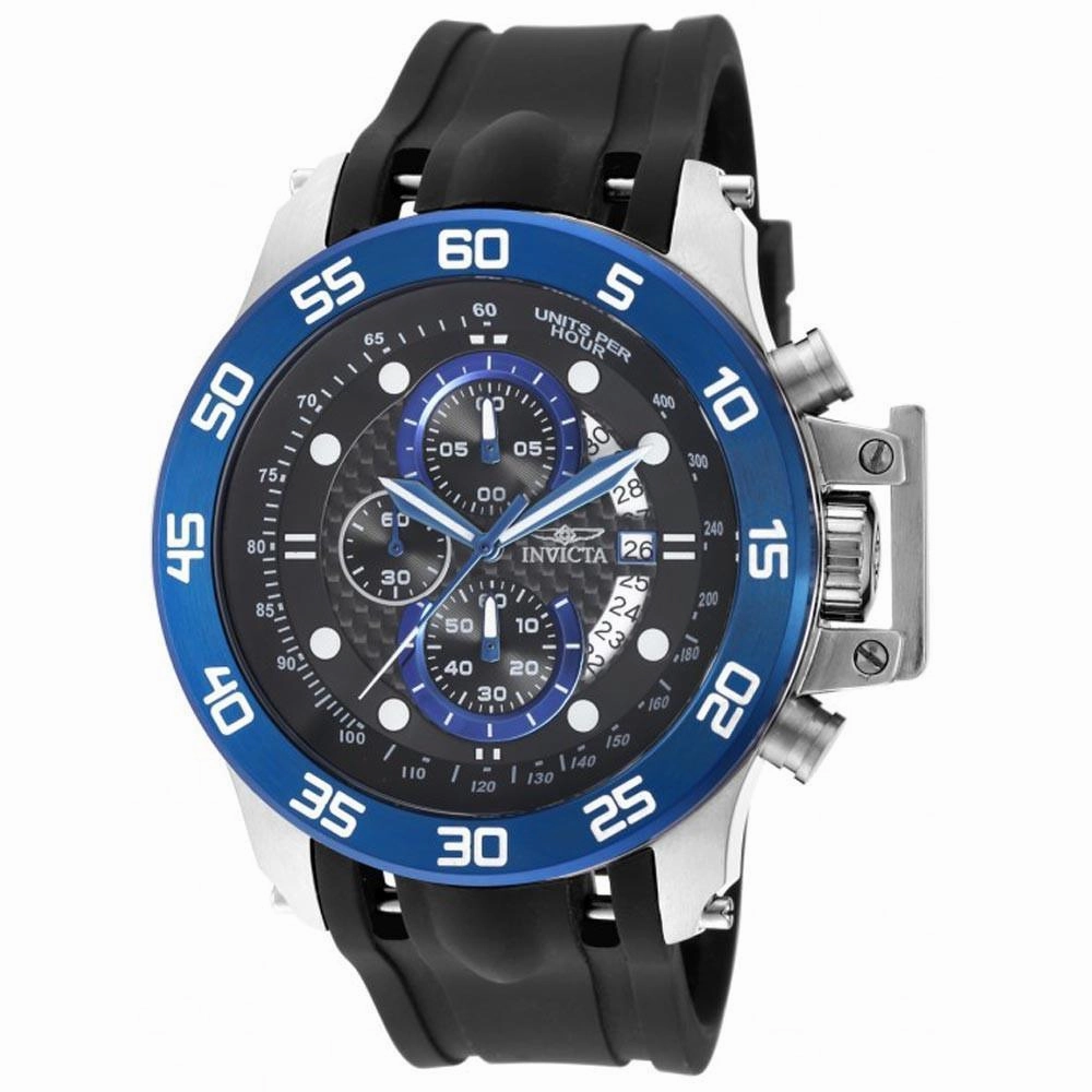Invicta 19252 Men's I-Force Black Dial Black Polyurethane Strap Chronograph Watch