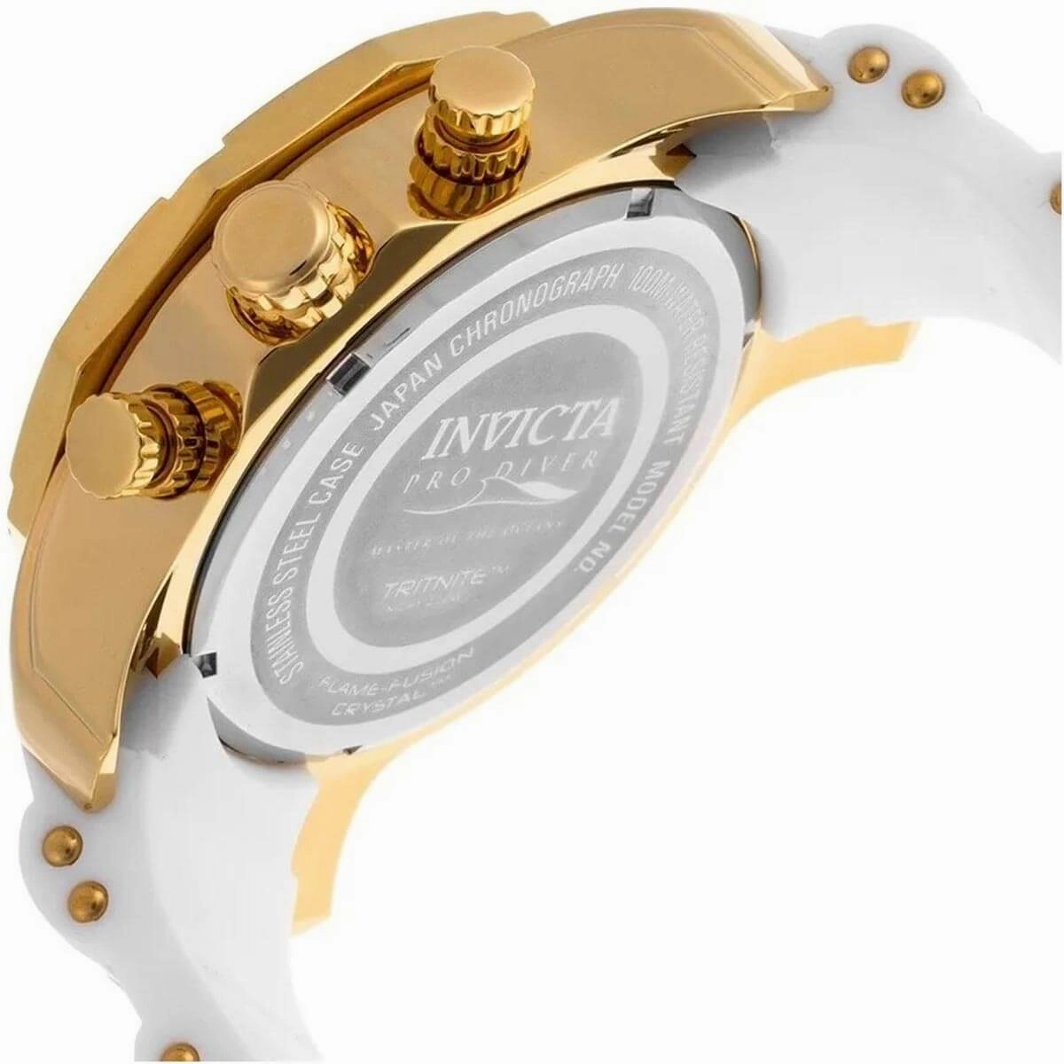 Invicta 20289 Men's Pro Diver Black Dial Steel & Polyurethane Strap Chronograph Watch