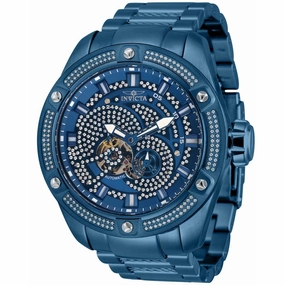 Invicta Men's Automatic Watch - Bolt Diamond Pave Blue Dial Bracelet | 34621