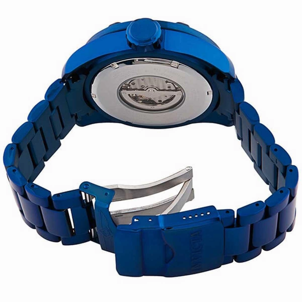 Invicta Men's Automatic Watch - Bolt Diamond Pave Blue Dial Bracelet | 34621
