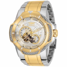 Invicta Men's Automatic Watch - Bolt Gold and Silver Dial Two Tone Bracelet | 31175