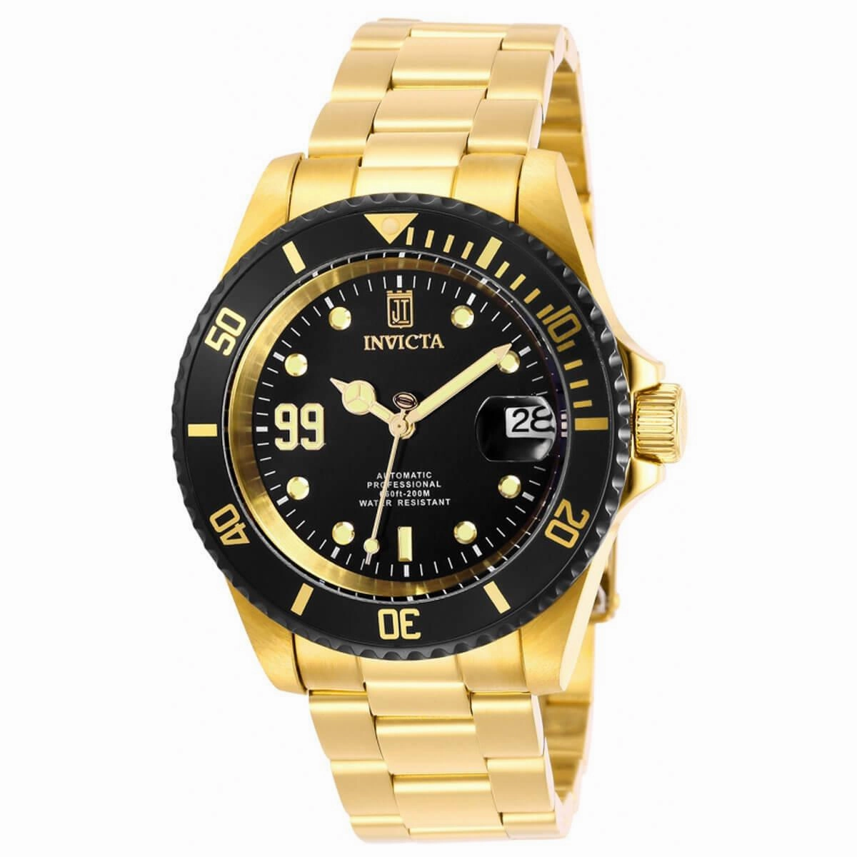 Invicta Men's Automatic Watch - Jason Taylor Yellow Gold Steel Bracelet | 30209