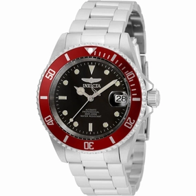 Invicta Men's Automatic Watch - Pro Diver Black Dial Bracelet Date Display | 35695