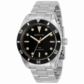 Invicta Men's Automatic Watch - Pro Diver Black dial Stainless Steel Bracelet | 31290