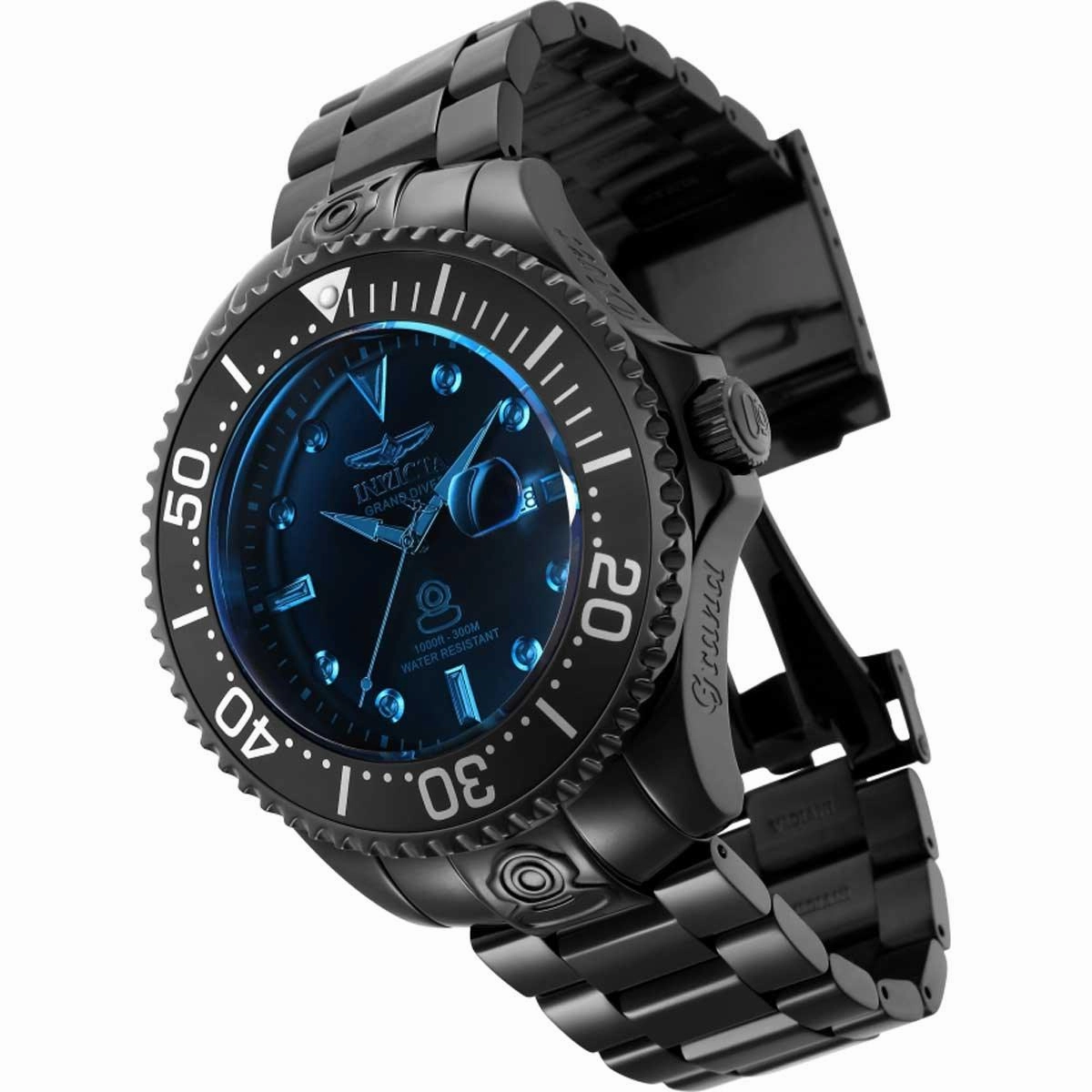 Invicta Men's Automatic Watch - Pro Diver Stainless Steel Bracelet Blue Dial | 33424
