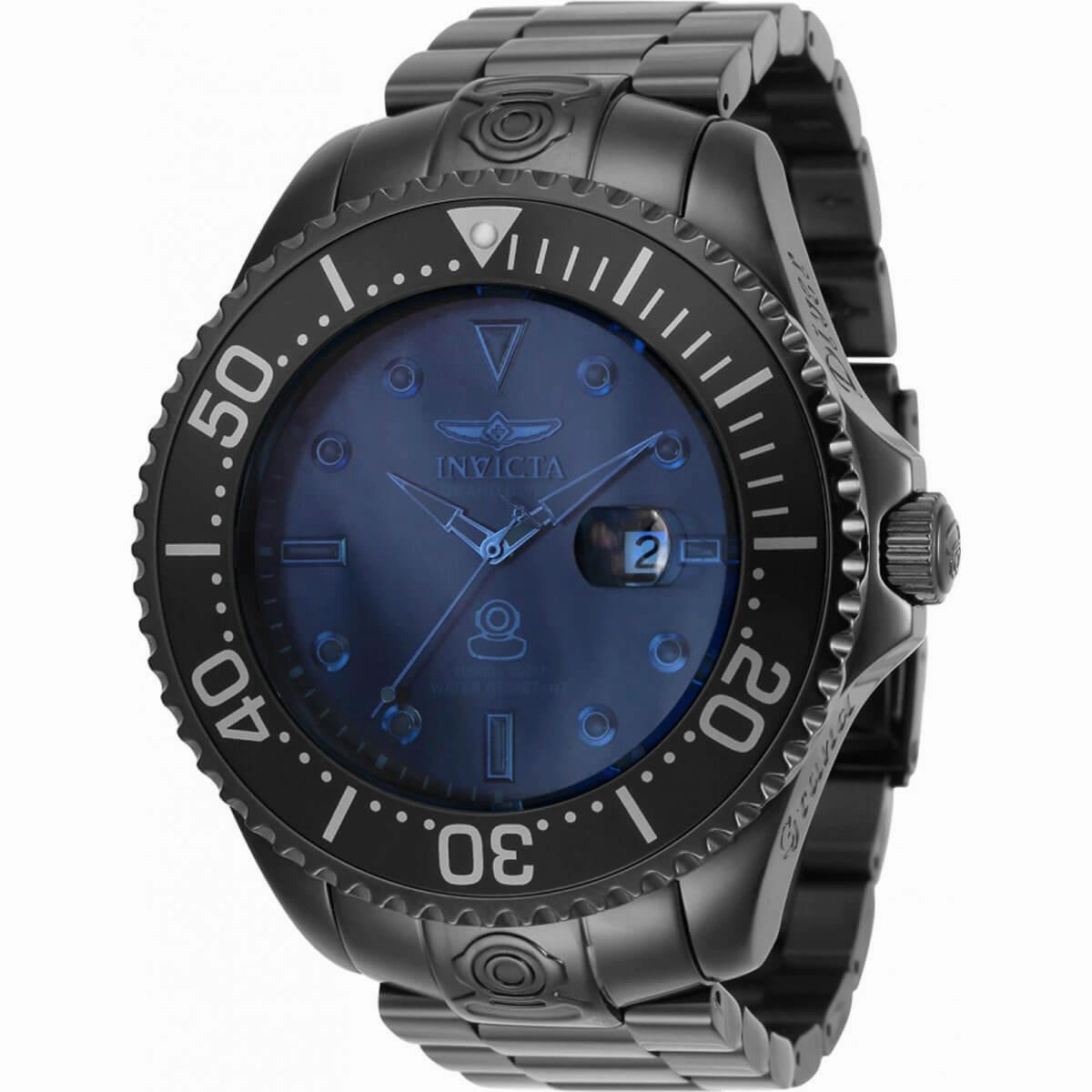 Invicta Men's Automatic Watch - Pro Diver Stainless Steel Bracelet Blue Dial | 33424