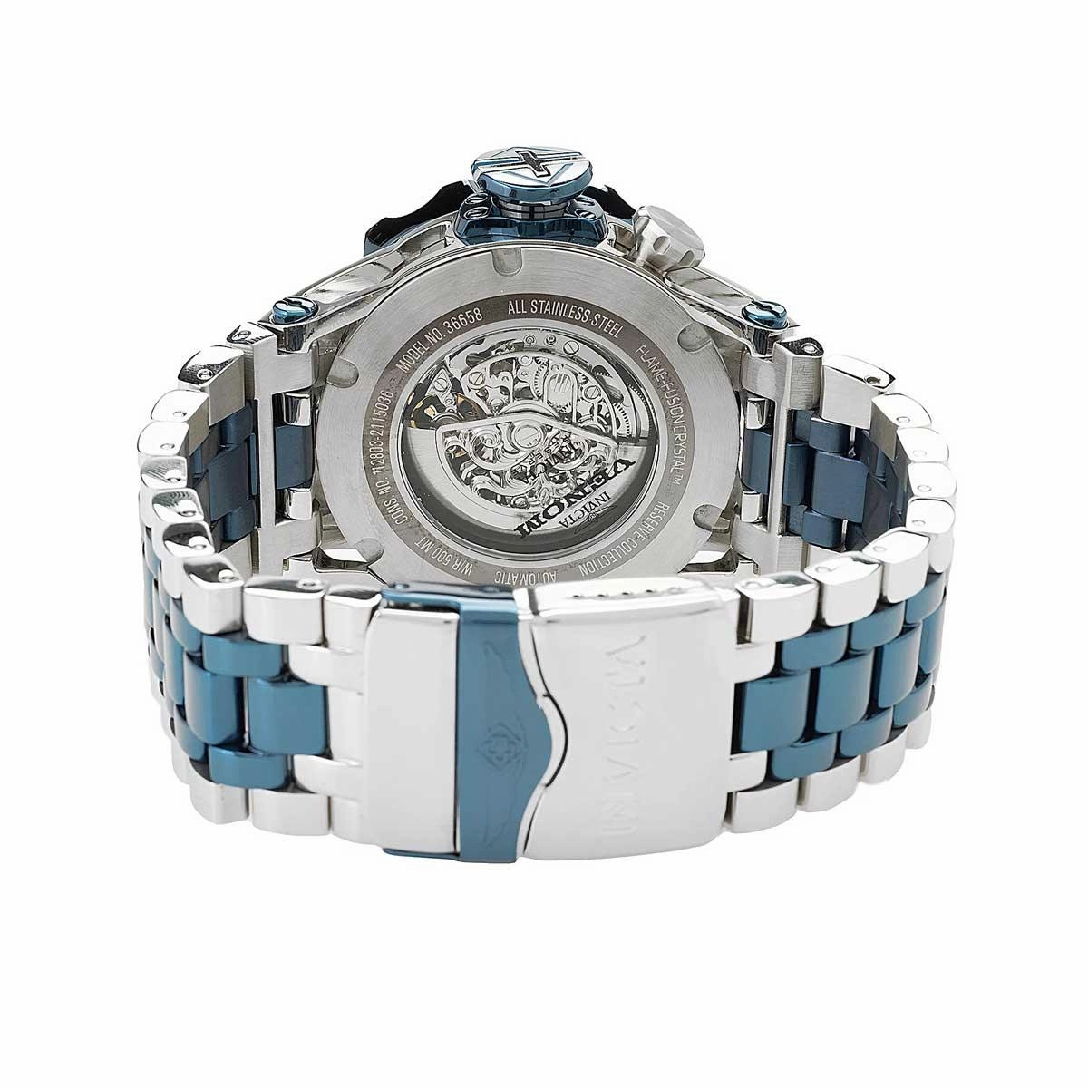 Invicta Men's Automatic Watch - Reserve Venom Skeleton Dial Two Tone Bracelet | 36658