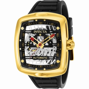 Invicta Men's Automatic Watch - S1 Rally Diablo Skeleton Dial Rubber Strap | 35287
