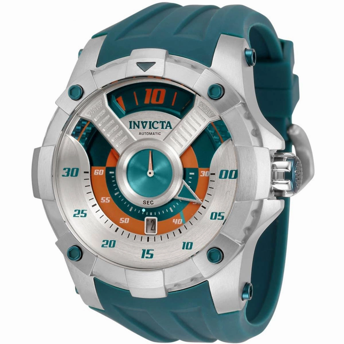 Invicta Men's Automatic Watch - S1 Rally Silver Tone Case Green Strap | 33486