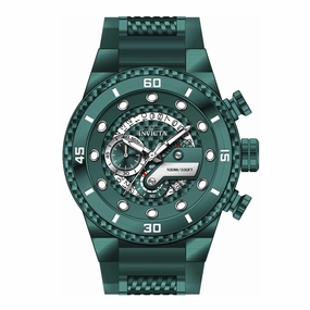 Invicta Men's Chrono Watch - S1 Rally Quartz Green Steel and Rubber Strap | 40753