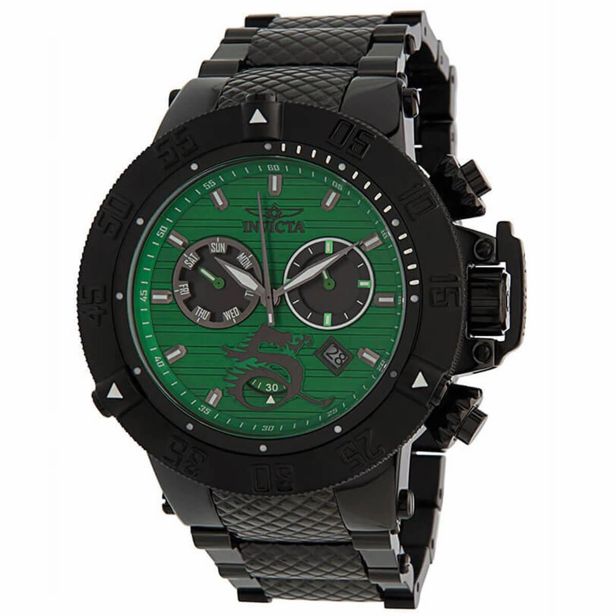 Invicta Men's Chrono Watch - Subaqua Noma III Green and Gunmetal Dial Bracelet | 33418