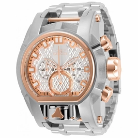Invicta Men's Chronograph Watch - Bolt Quartz Rose Gold and Silver Dial | 31551