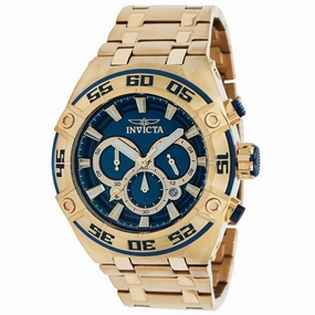 Invicta Men's Chronograph Watch - Coalition Forces Quartz Black and Gold Dial | 37641