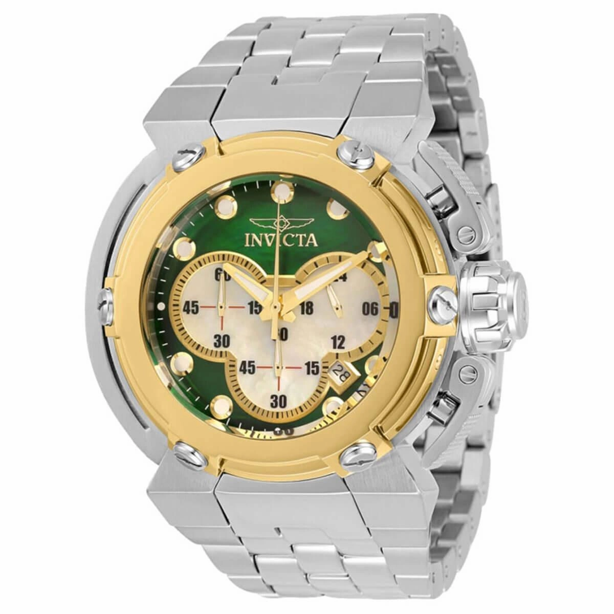 Invicta Men's Chronograph Watch - Coalition Forces Quartz Silver Bracelet | 30454