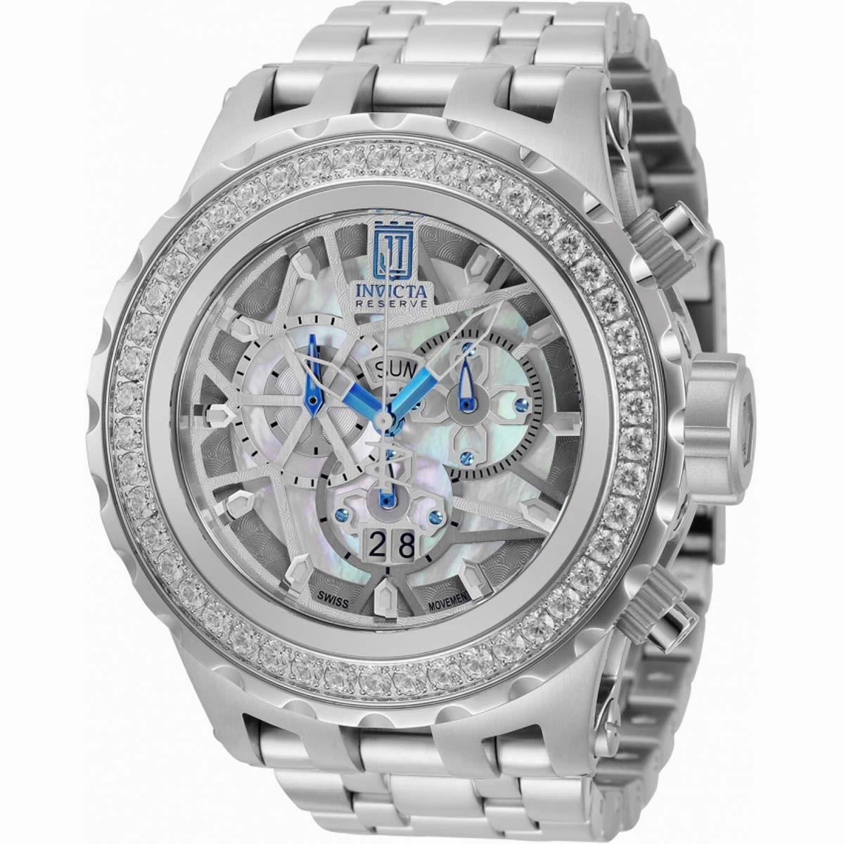 Invicta Men's Chronograph Watch - Jason Taylor Quartz Silver Steel Bracelet | 33988