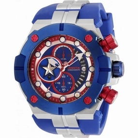 Invicta Men's Chronograph Watch - Marvel Blue Dial Two Tone Strap | 30313