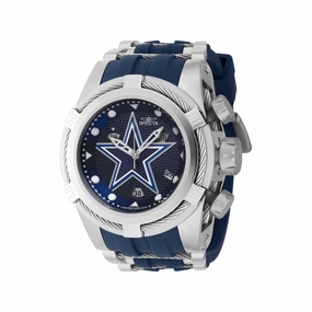 Invicta Men's Chronograph Watch - NFL Dallas Cowboys Navy Blue Dial Strap | 41431